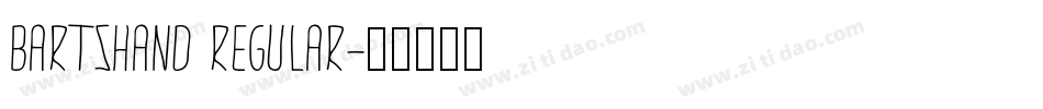 BartsHand Regular字体转换